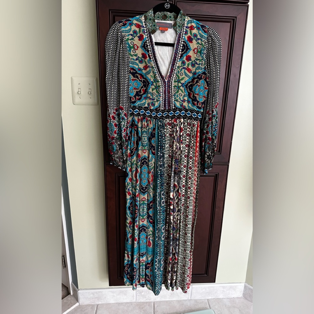 Multicolor Bohemian Maxi Dress Bhanuni by Jyoti